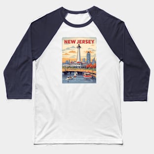 New Jersey Vintage Design Baseball T-Shirt